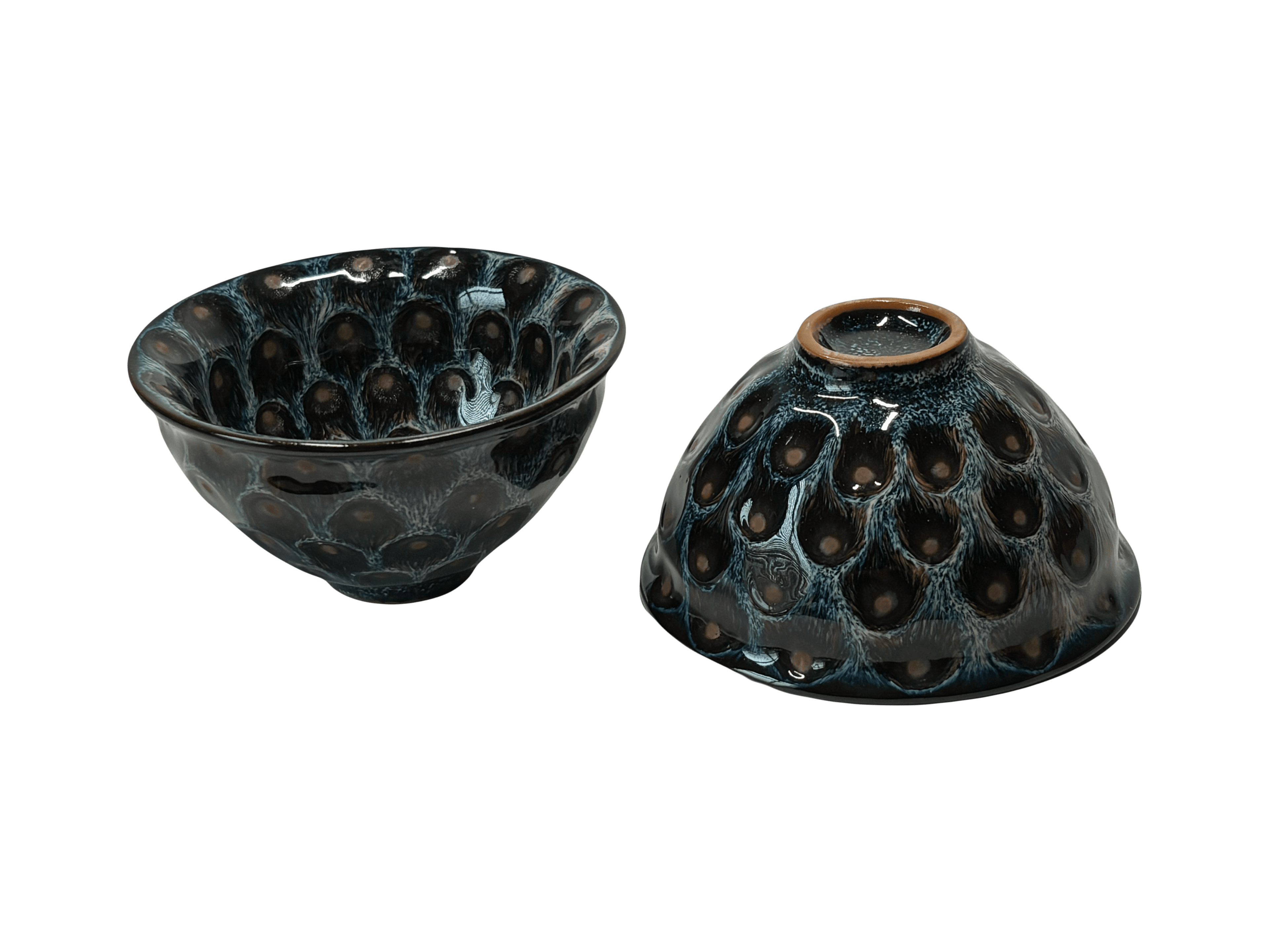 Tea Bowl 110 ml “Royal Peacock” (ceramic)