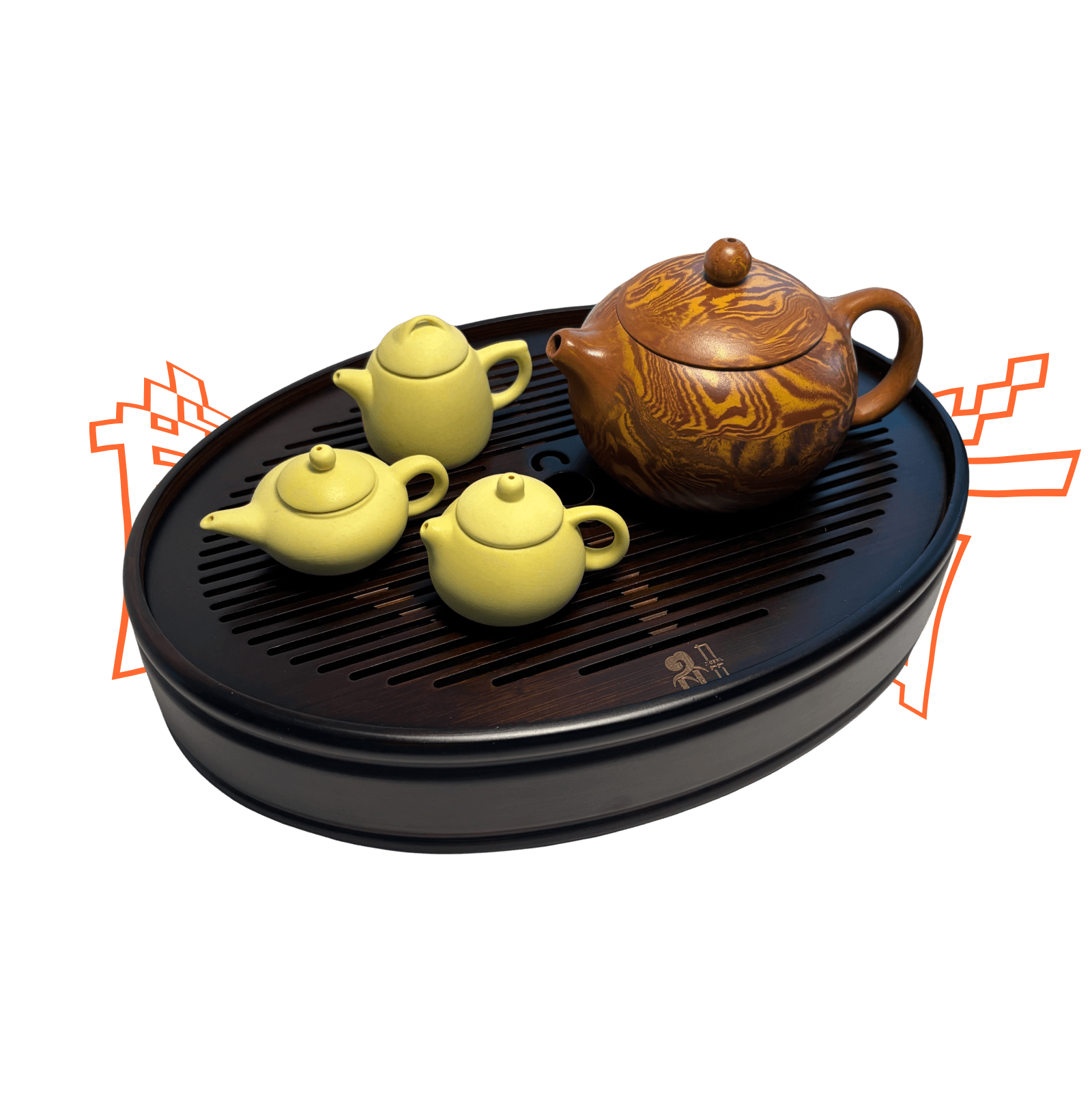 Mini Purple Clay Tea Pet - Finger Teapot
