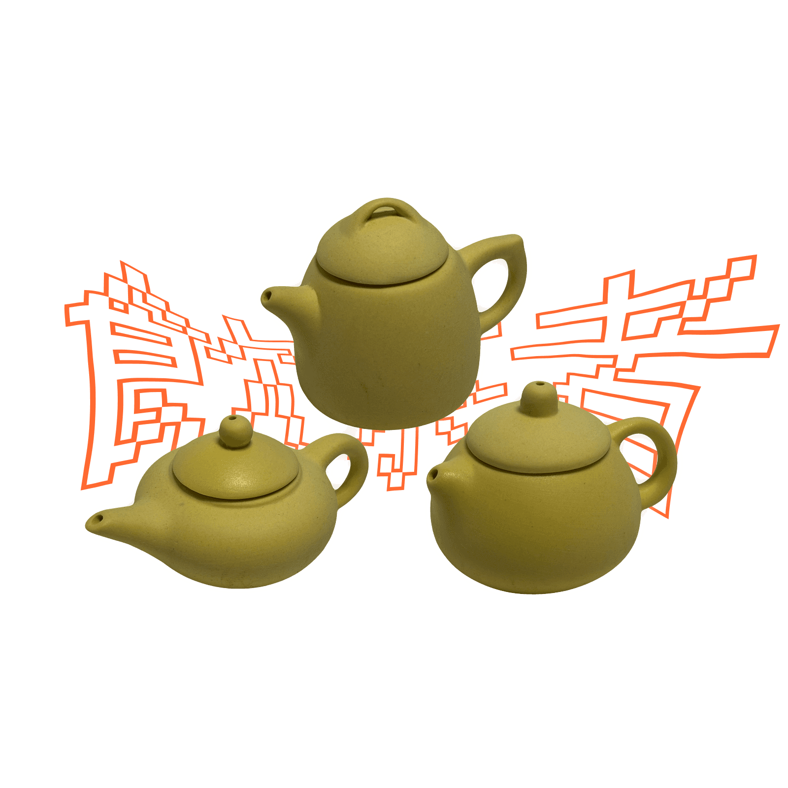 Mini Purple Clay Tea Pet - Finger Teapot