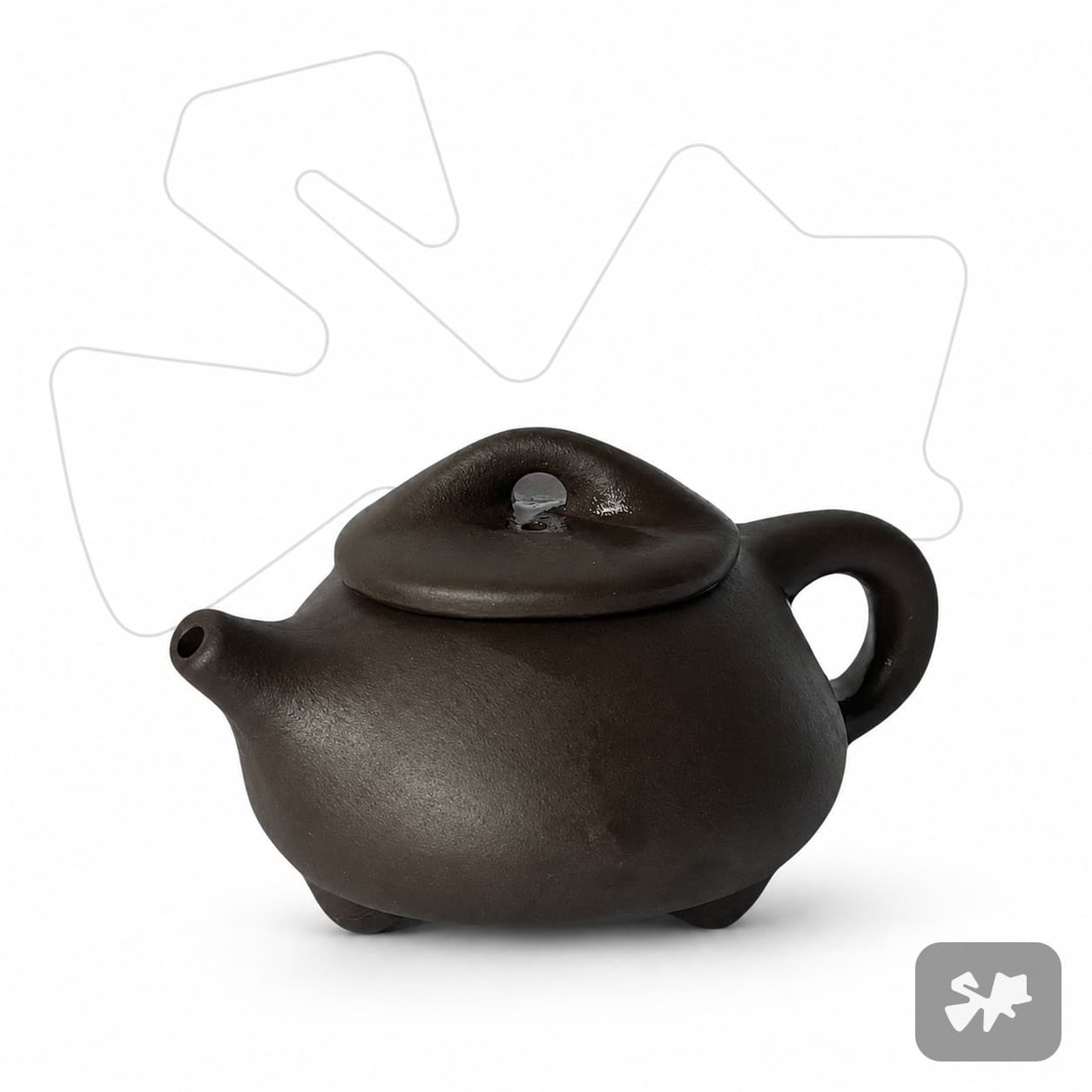 Mini Teapot 17ml - (purple clay)