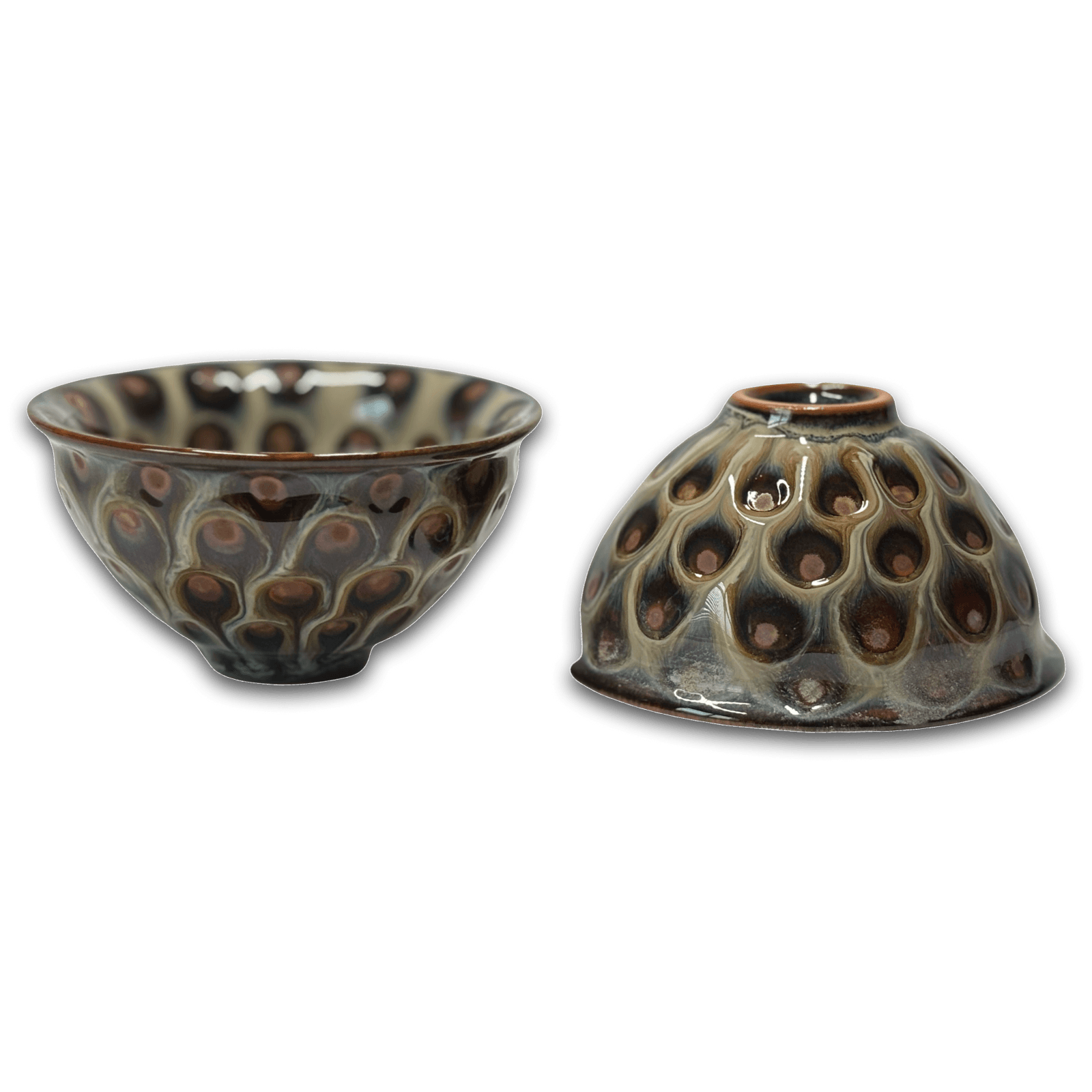 Tea Bowl 110 ml “Royal Peacock” (ceramic)